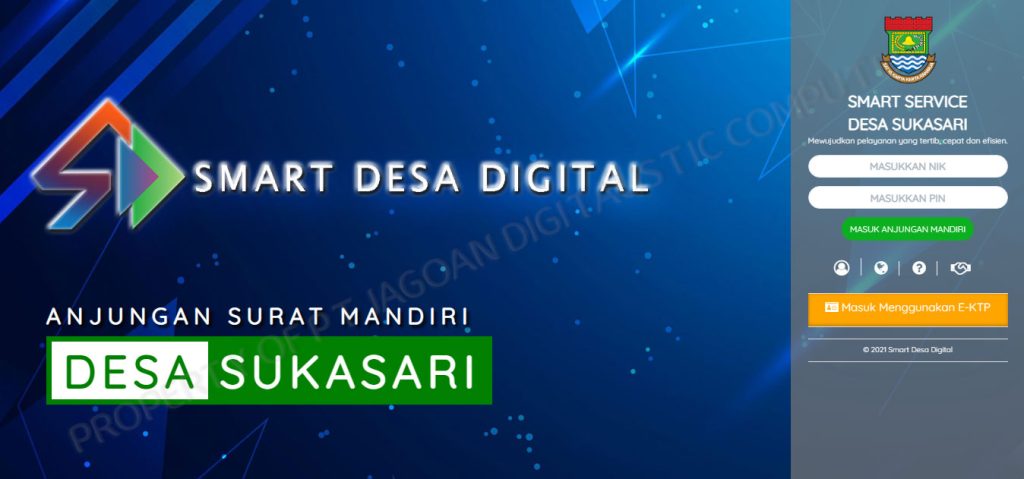 Login Layanan Surat Smart Desa Digital